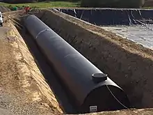 Installation d'un réservoir d'eau potable