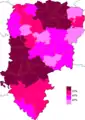 Résultats électoraux du Cartel des gauches au premier tour par canton.