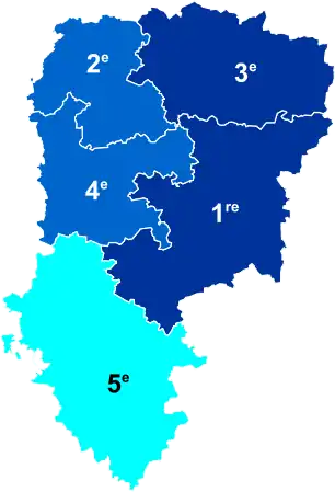 Nuance politique des députés élus dans chaque circonscription au 2e tour dans l'Aisne.