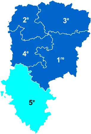 Nuance politique des députés élus dans chaque circonscription au 2e tour dans l'Aisne.