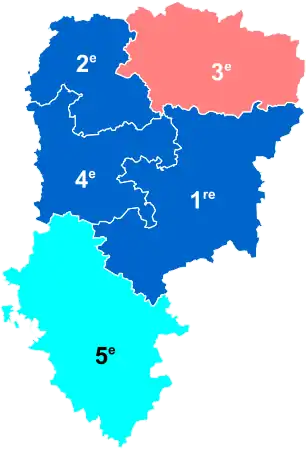 Nuance politique des députés élus dans chaque circonscription au 2e tour dans l'Aisne.