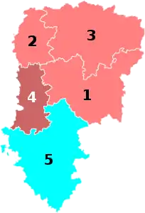 Nuance politique des députés élus dans chaque circonscription au 2e tour dans l'Aisne.