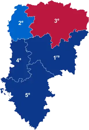 Nuance politique des députés élus dans chaque circonscription au 2e tour dans l'Aisne.