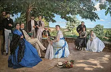 Frédéric Bazille, Réunion de famille, 1867