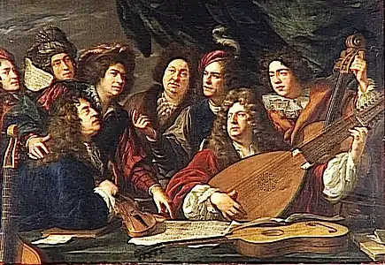 La Réunion de musiciens (1688), Paris, musée du Louvre.
