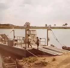 Vue du fleuve dans le parc national de Kisama en 1972.