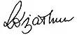 Signature de Róża Gräfin von Thun und Hohenstein