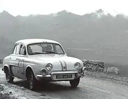 La Dauphine 1093 gagnante du rallye Tour de Corse 1962.