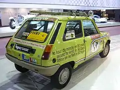 Renault 5 TL "Raid - Tour du monde en 80 jours" de 1972.