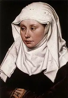 Robert Campin, Portrait d'une dame, vers 1430