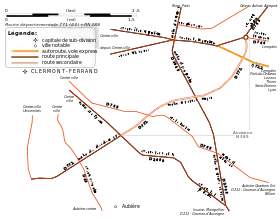 Carte de la route.