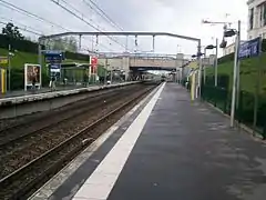 Quais de la ligne A du RER d'Île-de-France en gare du Val d'Europe