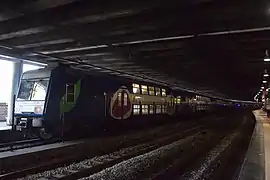 Train à destination de la gare des Invalides.