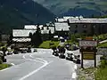 Entrée sud de Val-d'Isère en descendant du col de l'Iseran.