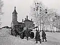 Régiment d'artillerie sur le front occidental, au nord-ouest de Viazma dans la région de Smolensk (mars 1943).