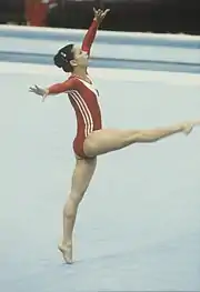 Description de l'image RIAN archive 497574 Soviet gymnast Nelli Kim.jpg.