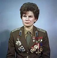 Valentina Tereshkova, Russian cosmonaute, première femme dans l'espace.