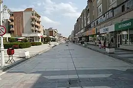 Une rue piétonne du centre