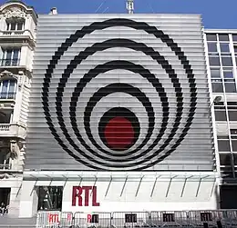 Siège et studios de RTL au 22, rue Bayard à Paris.