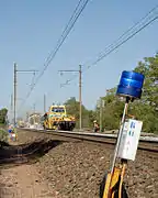 Le 7 octobre 2010, le RVB sur voie 1 entre Bourg et Ambérieu est en cours.