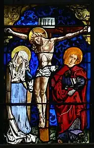 Peter Hemmel von Andlau, Crucifixion (1477–1478), Ravensbourg, Liebfrauenkirche.