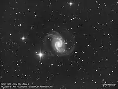 NGC1566 réalisée par un télescope amateur RC250 F8.