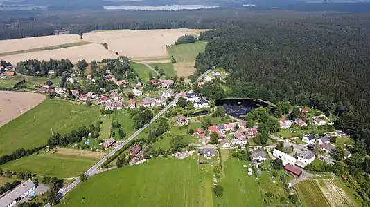 Račín : vue aérienne oblique.