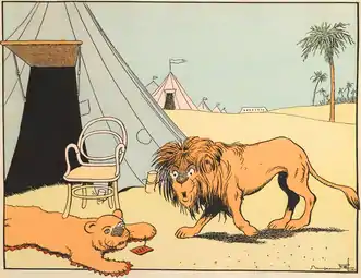 Illustration issue de l’album, paru en 1923, Les Petites Misères de la vie des animaux de Benjamin Rabier.