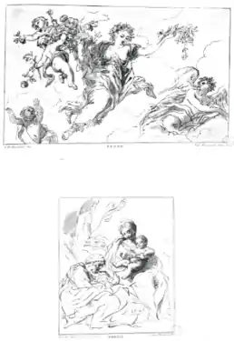 A. D. Gabbiani, Raccolta di cento pensieri diversi, gravures S. Pacini et Giovanni Battista Cipriani