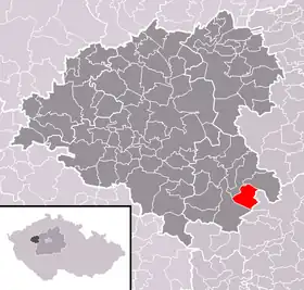 Localisation de Račice
