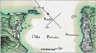 Rade de l'Isle Percée, 1686