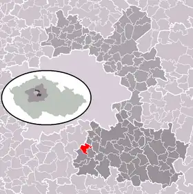 Localisation de Radějovice