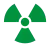 Symbole pour une zone radioactive contrôlée.