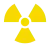 Symbole pour une zone radioactive contrôlée et spécialement réglementée.