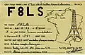 Carte QSL de F8LS, France (1951).