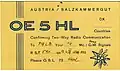 Carte QSL de OESHL, Autriche (1951).