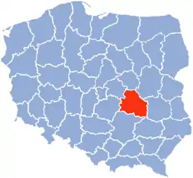 Localisation de Voïvodie de Radom