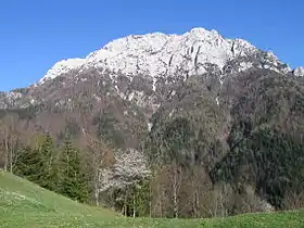 Vue du versant nord-ouest de Raduha.