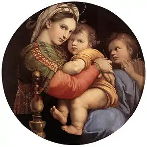 Raphaël, La Vierge à la chaise (Madonna della seggiola), 1513-1514.