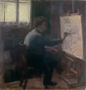 Autoportrait au chevalet, 1899.