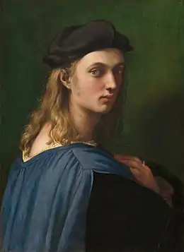 Portrait d'un homme avec chapeau, portant une cape bleue.