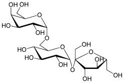 Raffinose.Gal(α1→6)Glc(α1↔2β)Fru