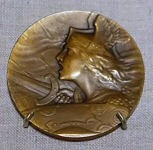 Furens Gallia, 1907, médaille en bronze, avers.