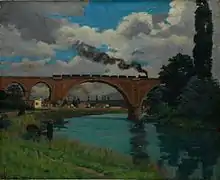 Pont ferroviaire au-dessus de la Marne à JoinvilleArmand Guillaumin, 1871-1875New York, Metropolitan Museum of Art
