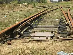 Rails de trains au Bénin (2020).