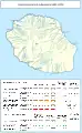 Carte du chemin de fer de La Réunion à son ouverture complète en 1882.