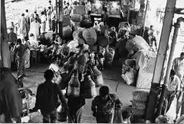 La gare de New Delhi en 1995