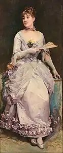 Portrait de Laure Hayman (vers 1880), Raimundo de Madrazo y Garreta, Fundación María Cristina Masaveu (Madrid).