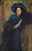 Portrait d'une Dame en bleu