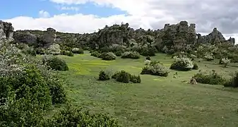 Causse du Larzac, à Millau, dans l'est.